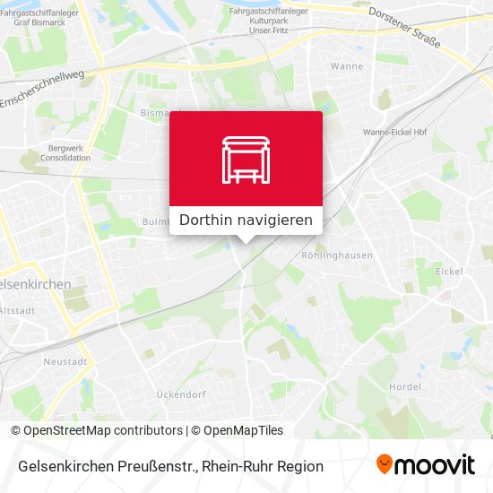 Gelsenkirchen Preußenstr. Karte