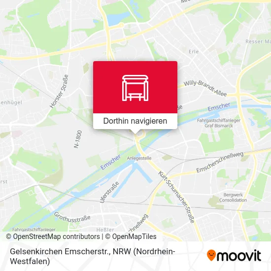 Gelsenkirchen Emscherstr. Karte