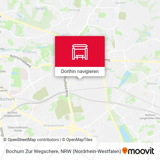 Bochum Zur Wegschere Karte