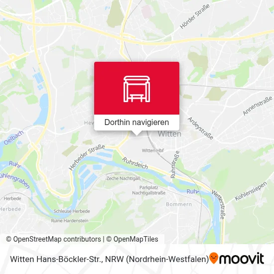 Witten Hans-Böckler-Str. Karte
