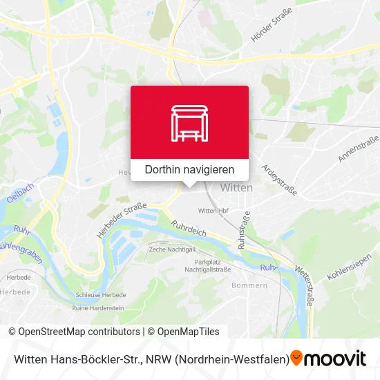 Witten Hans-Böckler-Str. Karte