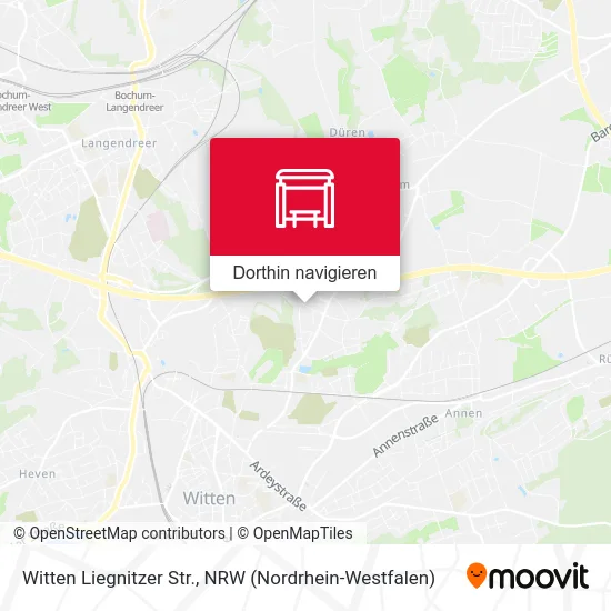 Witten Liegnitzer Str. Karte