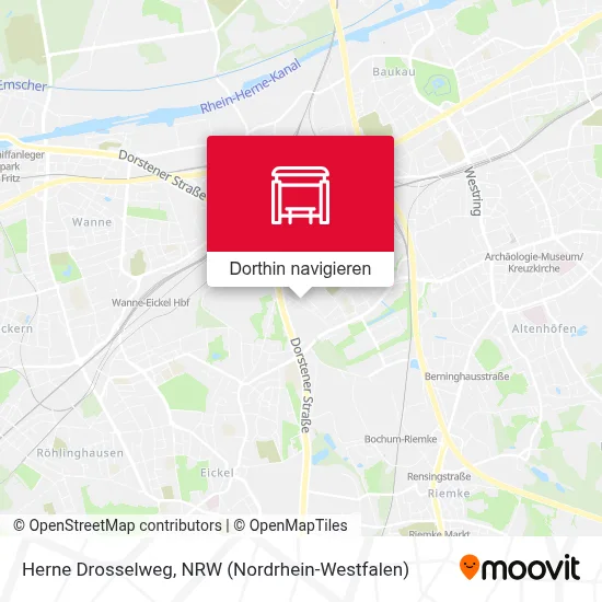 Herne Drosselweg Karte