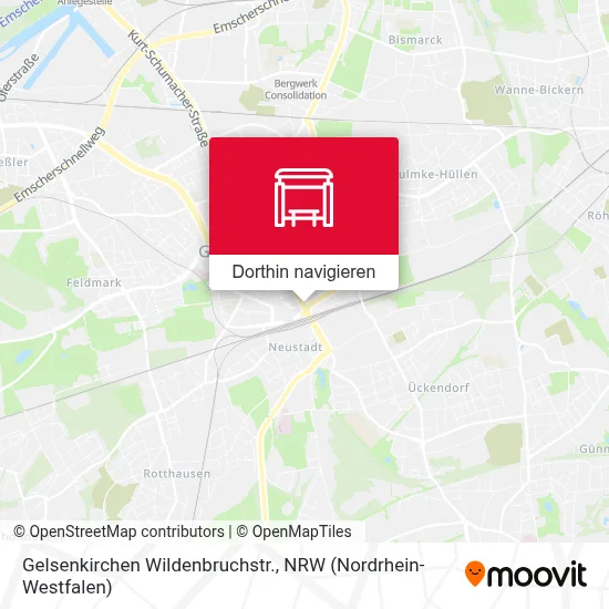 Gelsenkirchen Wildenbruchstr. Karte