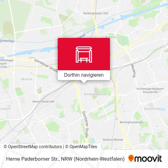 Herne Paderborner Str. Karte