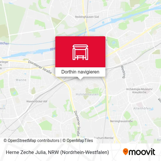 Herne Zeche Julia Karte