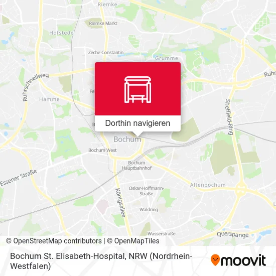 Bochum St. Elisabeth-Hospital Karte