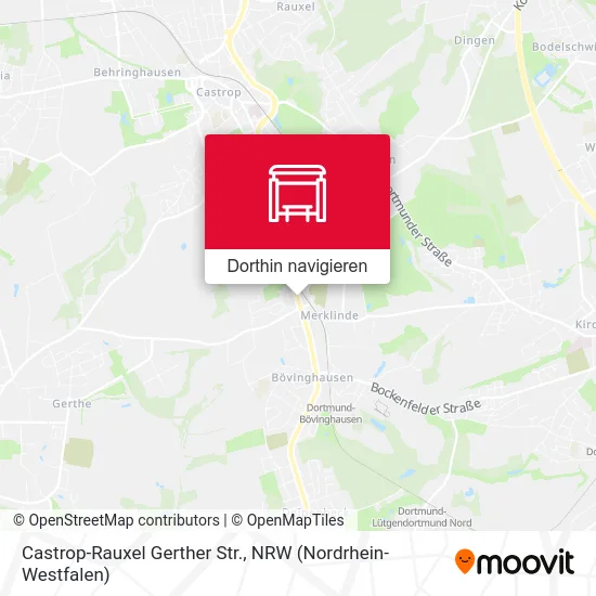 Castrop-Rauxel Gerther Str. Karte