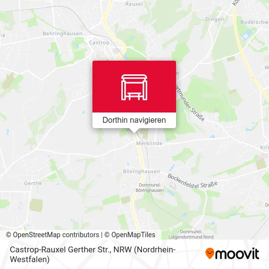 Castrop-Rauxel Gerther Str. Karte