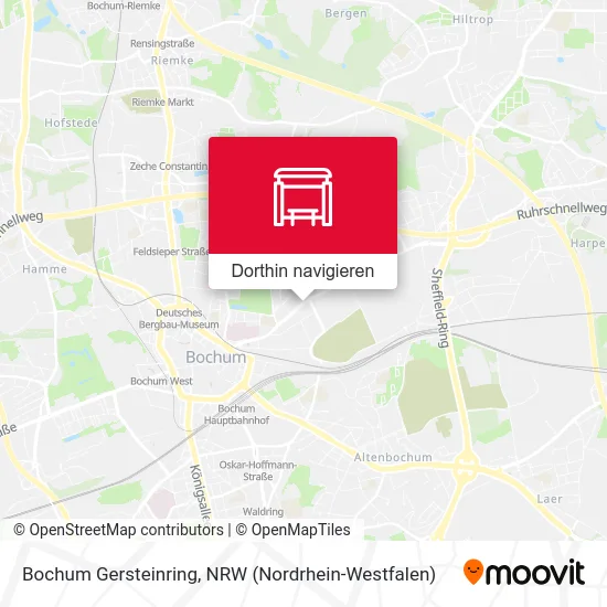 Bochum Gersteinring Karte