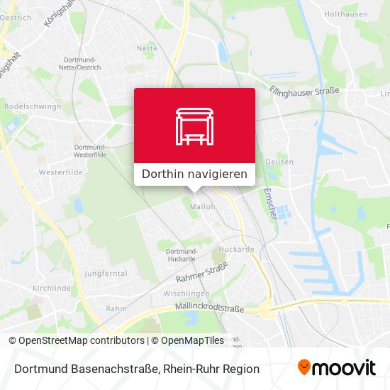 Dortmund Basenachstraße Karte