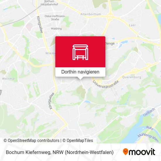 Bochum Kiefernweg Karte