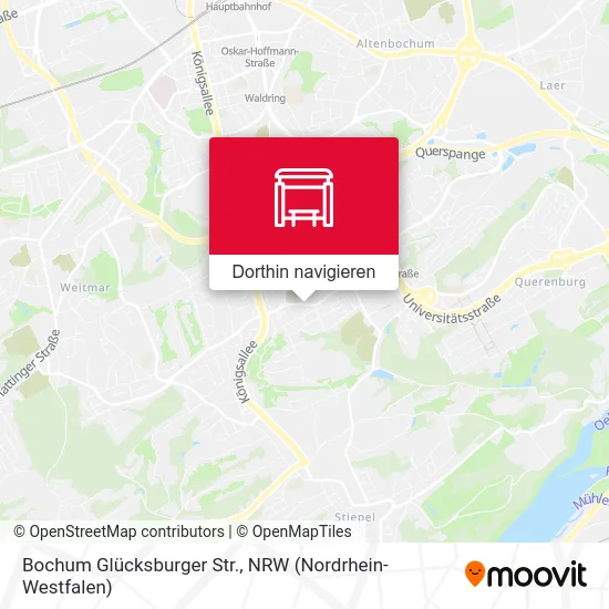 Bochum Glücksburger Str. Karte