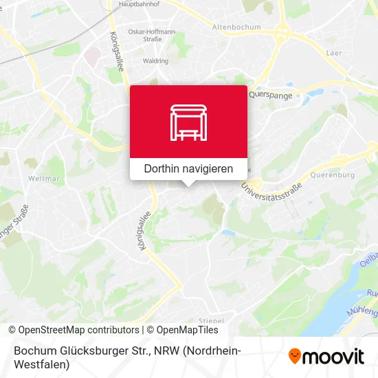 Bochum Glücksburger Str. Karte