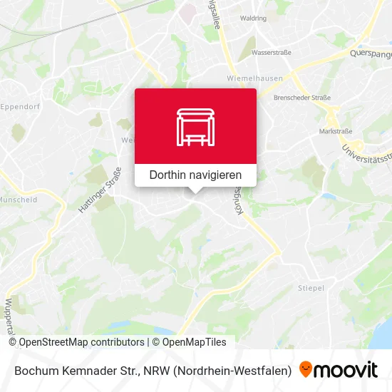 Bochum Kemnader Str. Karte