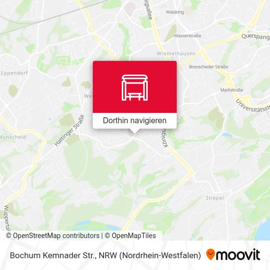 Bochum Kemnader Str. Karte