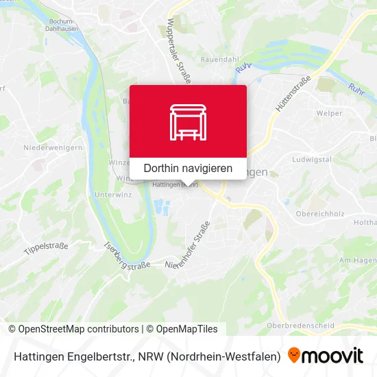 Hattingen Engelbertstr. Karte