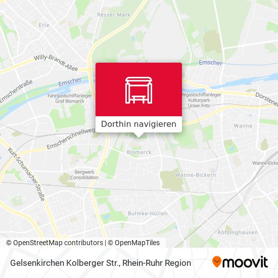 Gelsenkirchen Kolberger Str. Karte