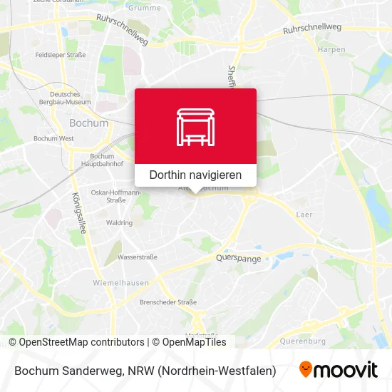 Bochum Sanderweg Karte