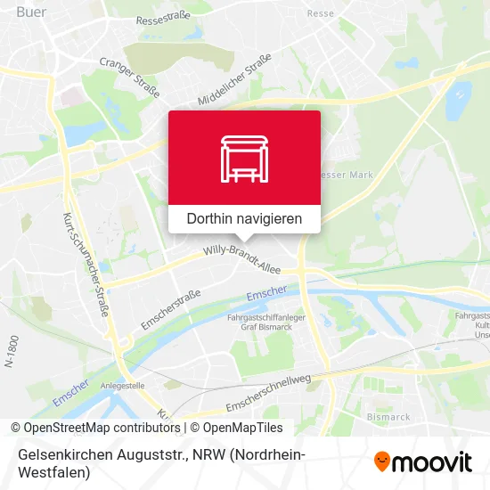 Gelsenkirchen Auguststr. Karte