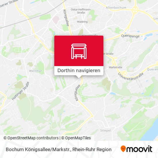 Bochum Königsallee/Markstr. Karte
