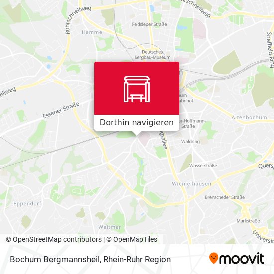 Bochum Bergmannsheil Karte