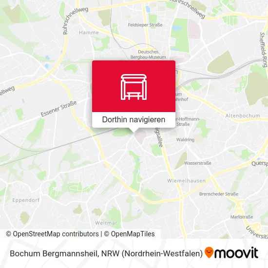 Bochum Bergmannsheil Karte