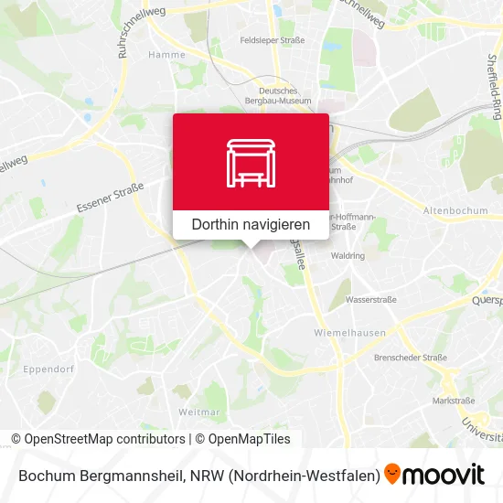 Bochum Bergmannsheil Karte