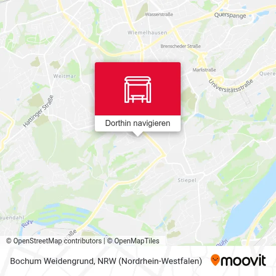 Bochum Weidengrund Karte