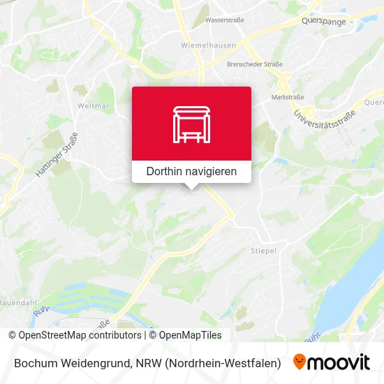 Bochum Weidengrund Karte