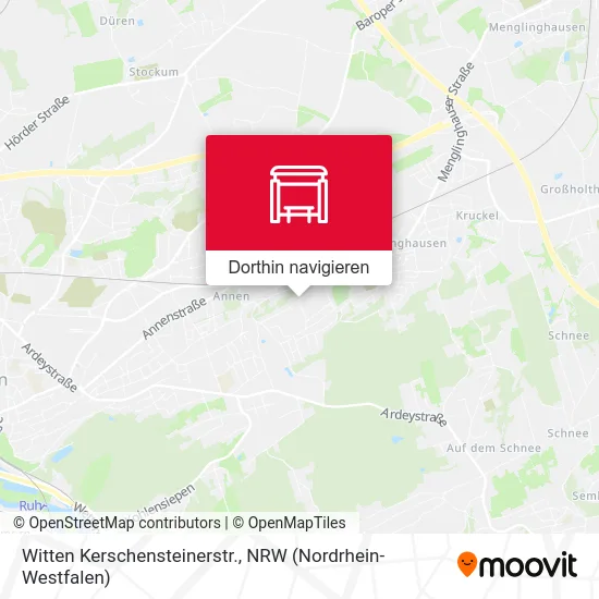 Witten Kerschensteinerstr. Karte