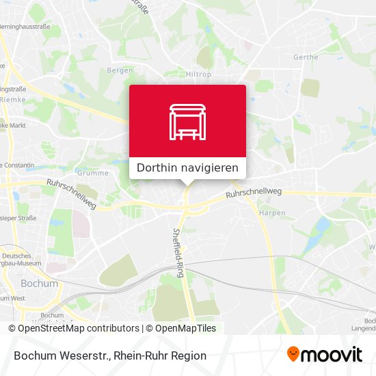 Bochum Weserstr. Karte