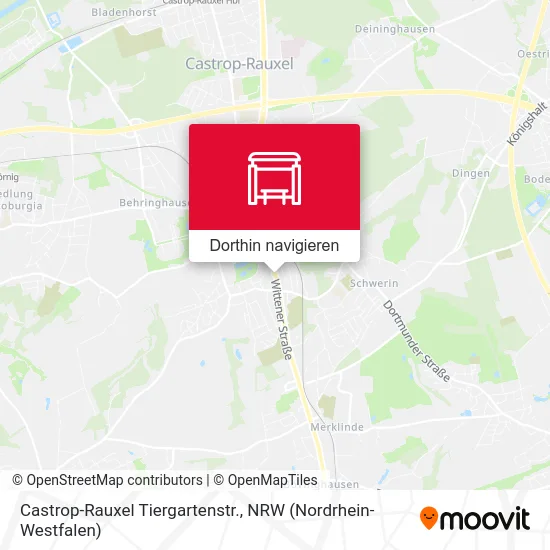 Castrop-Rauxel Tiergartenstr. Karte
