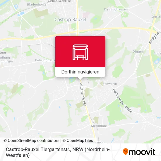 Castrop-Rauxel Tiergartenstr. Karte