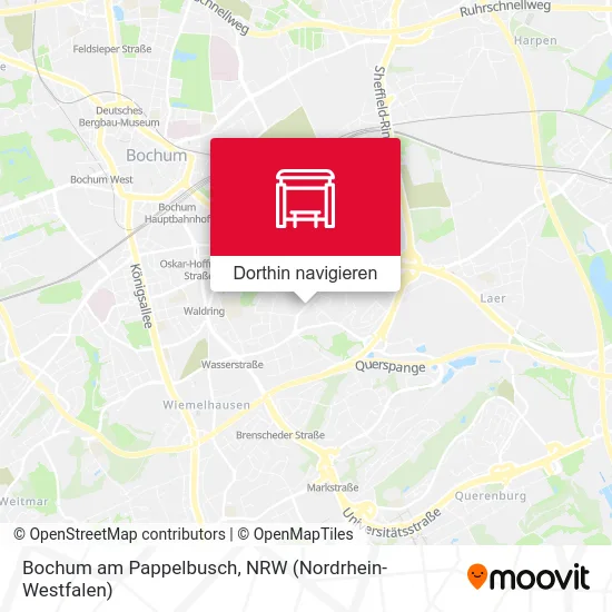 Bochum am Pappelbusch Karte