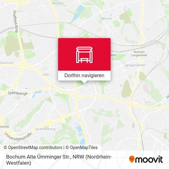 Bochum Alte Ümminger Str. Karte