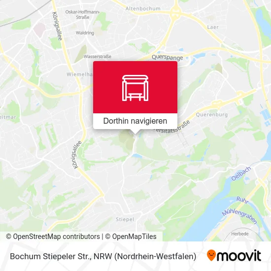 Bochum Stiepeler Str. Karte