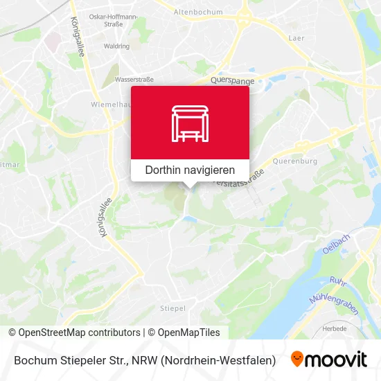 Bochum Stiepeler Str. Karte