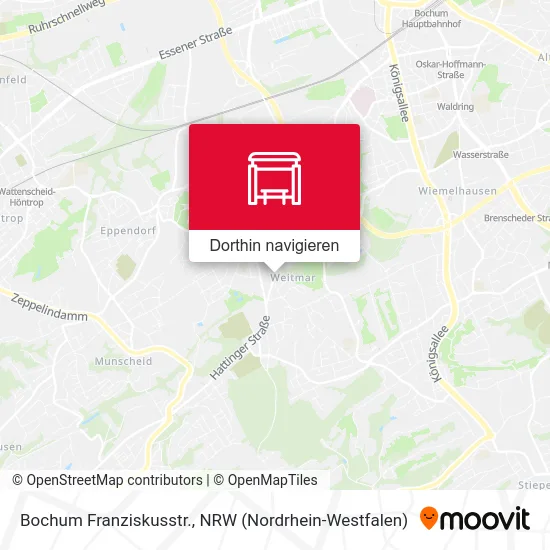 Bochum Franziskusstr. Karte