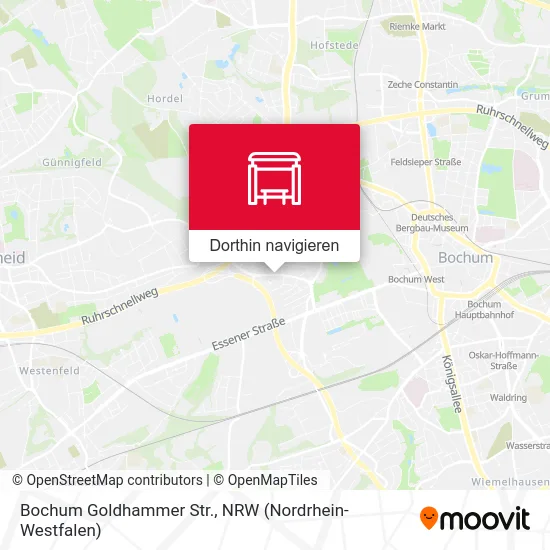 Bochum Goldhammer Str. Karte