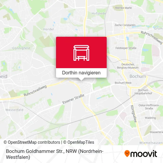 Bochum Goldhammer Str. Karte