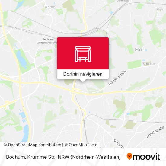 Bochum, Krumme Str. Karte