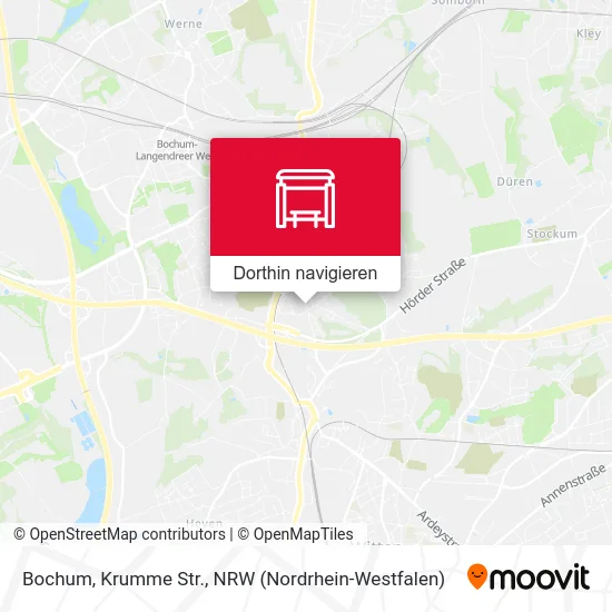 Bochum, Krumme Str. Karte