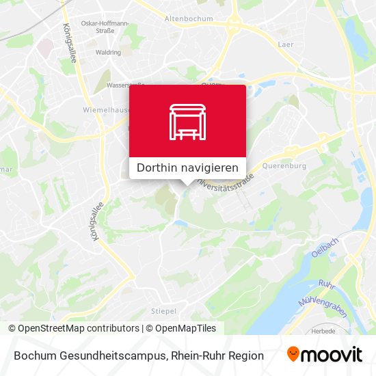 Bochum  Gesundheitscampus Karte