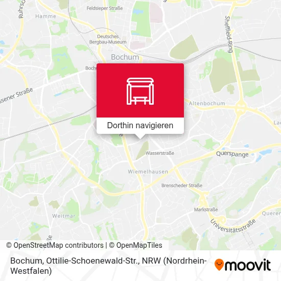 Bochum, Ottilie-Schoenewald-Str. Karte