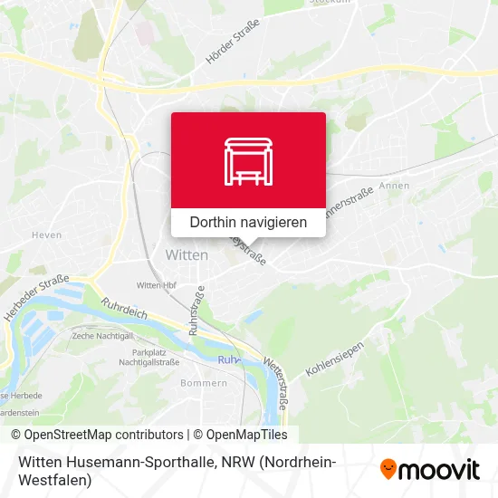 Witten Husemann-Sporthalle Karte