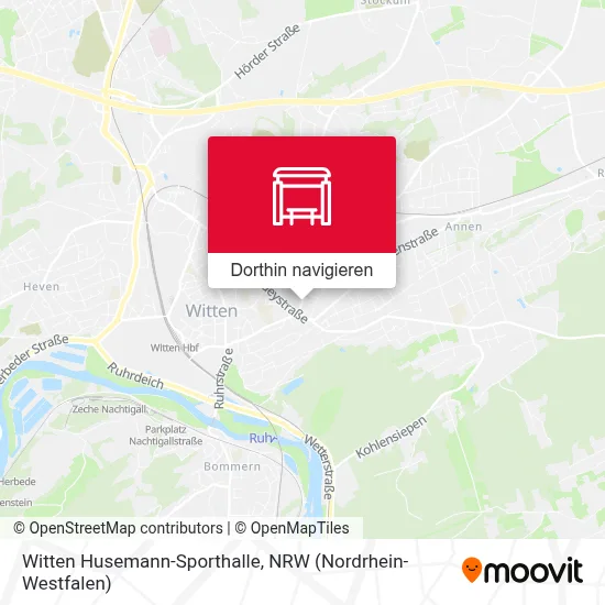 Witten Husemann-Sporthalle Karte