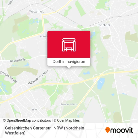 Gelsenkirchen Gartenstr. Karte