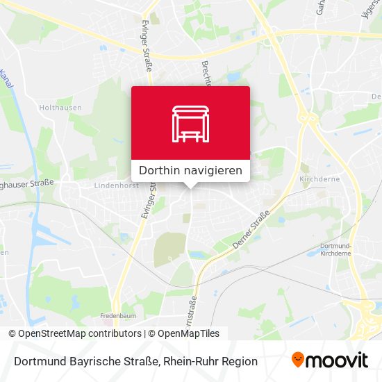 Dortmund Bayrische Straße Karte