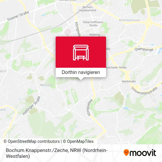 Bochum Knappenstr./Zeche Karte